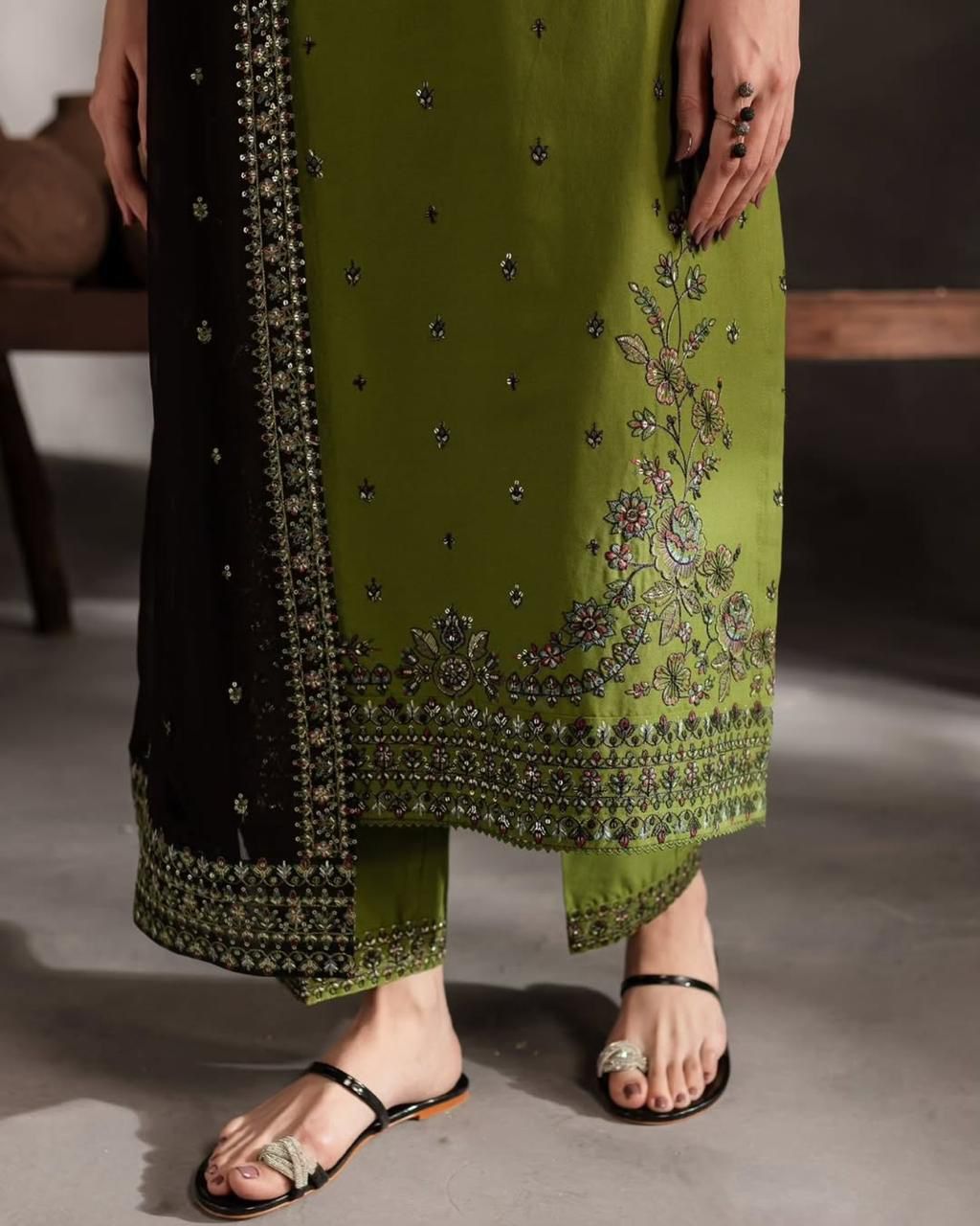 Batik Summer Lawn 2026 - BK 89333 | Embroidered 3 Piece with Sequence Work