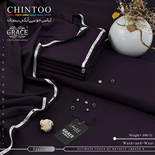 Grace Chintoo Premium Wash N Wear Fabric - Carob