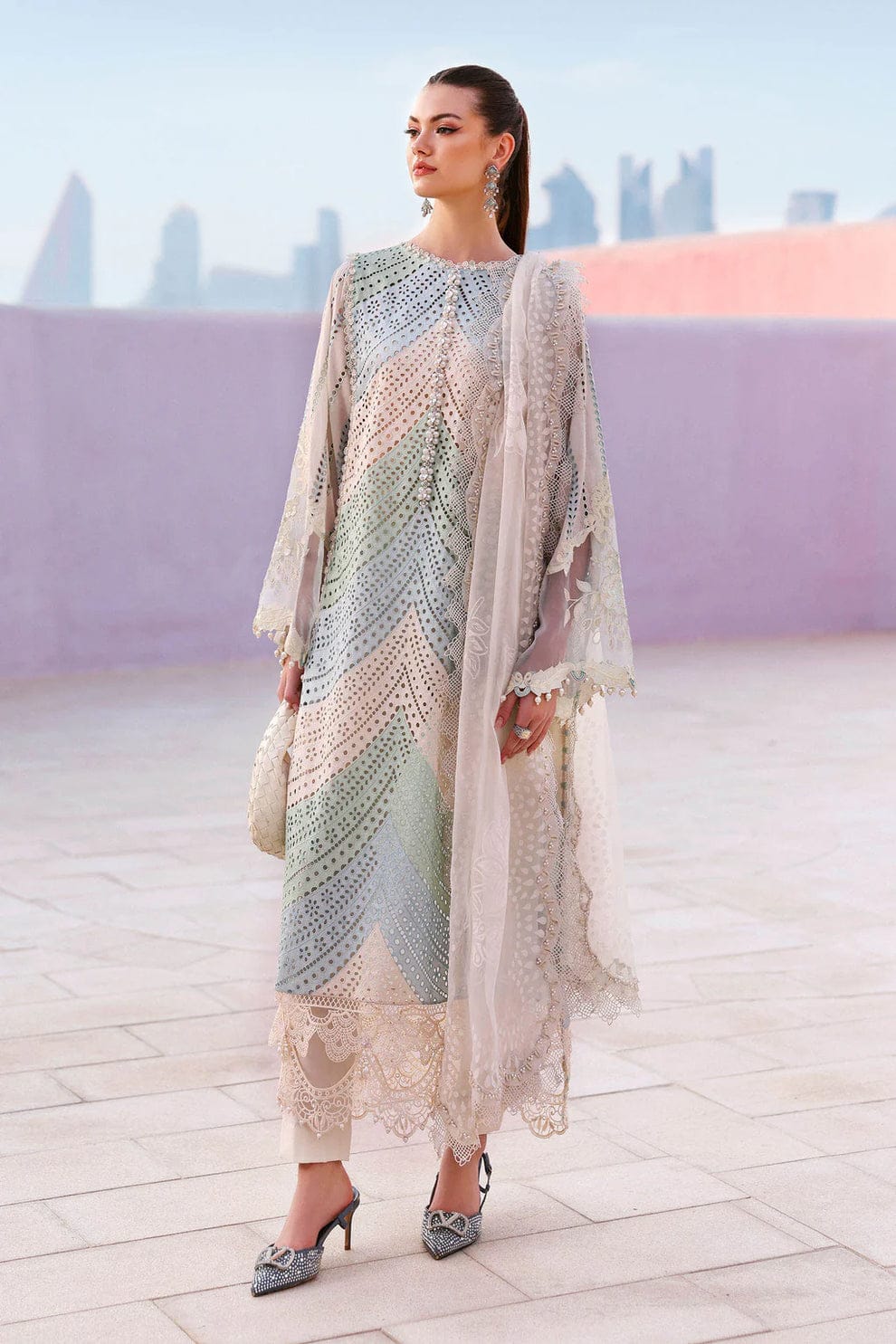 Maria B Summer Lawn 2026 - MB 146333 | Embroidered 3 Piece