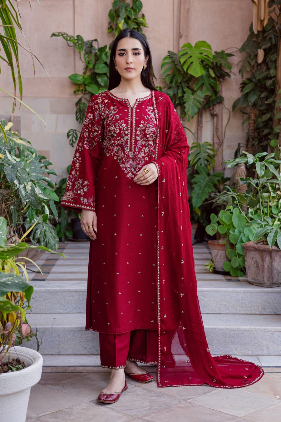 Batik Summer Lawn 2026 - BK 162333 | Embroidered 3 Piece
