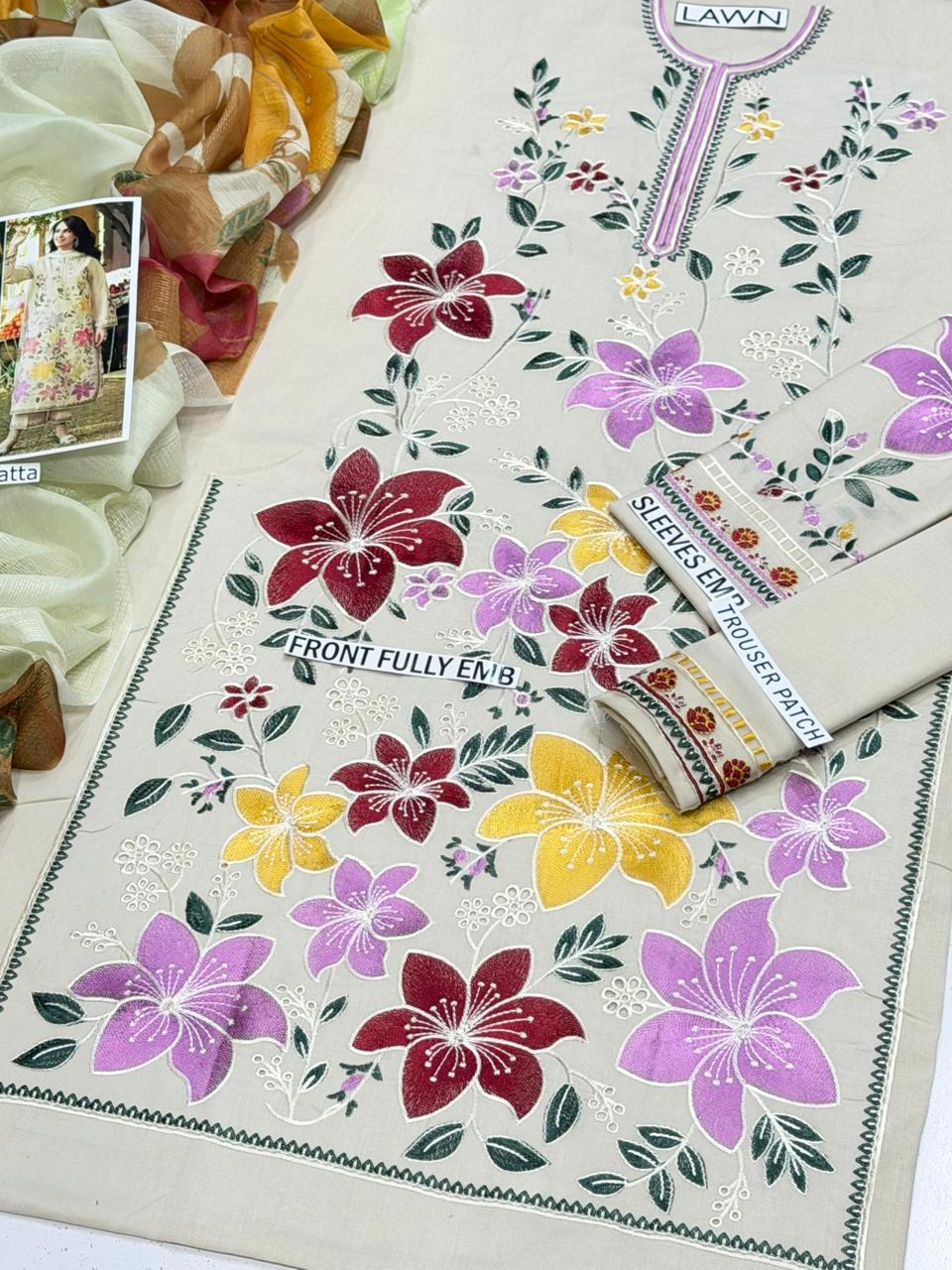 Aneela's Summer Lawn 2026 - AN 186333 | Embroidered 3 Piece