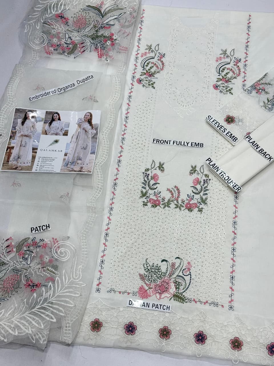 Qalamkar Summer Lawn 2026 - QL 117333 | Embroidered 3 Piece