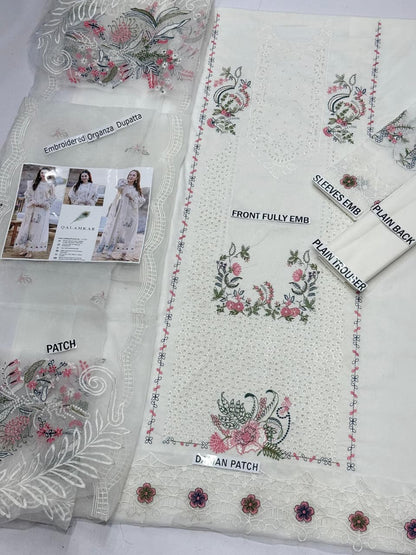 Qalamkar Summer Lawn 2026 - QL 117333 | Embroidered 3 Piece
