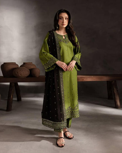 Batik Summer Lawn 2026 - BK 89333 | Embroidered 3 Piece with Sequence Work