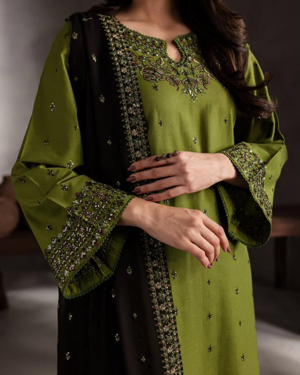 Batik Summer Lawn 2026 - BK 89333 | Embroidered 3 Piece with Sequence Work