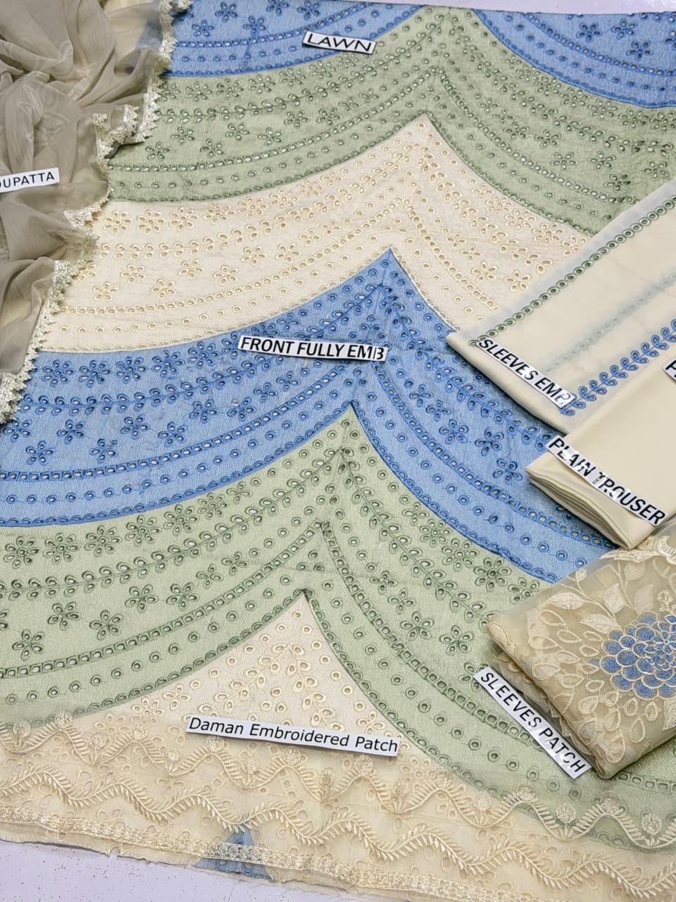Maria B Summer Lawn 2026 - MB 146333 | Embroidered 3 Piece
