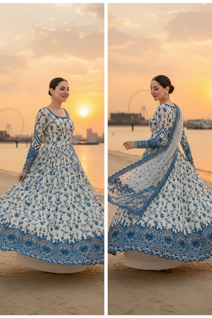 Faiza Saqlain Embroidered Lawn Suit – HB-175333